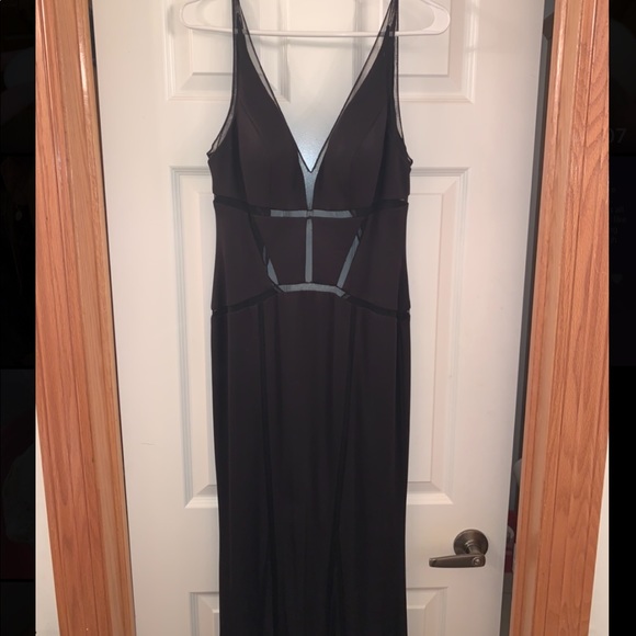 Faviana long black dress - Picture 2 of 3